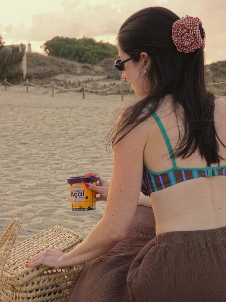 Fotografía de producto de açaí en contexto