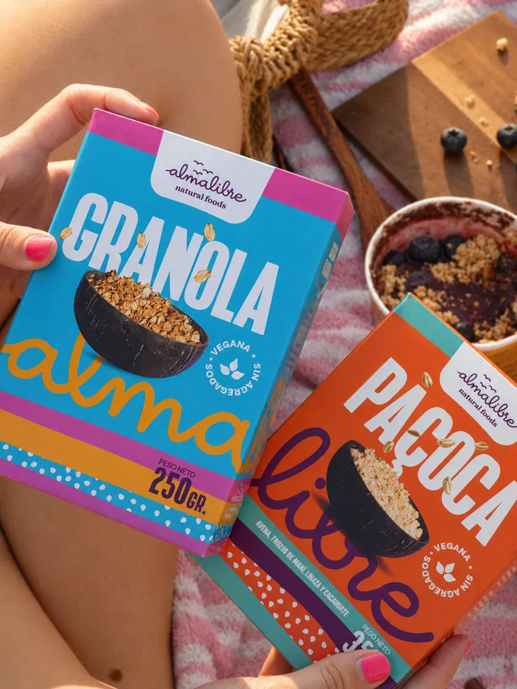 Fotografía de producto de açaí en contexto